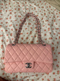 Pink Chanel Double Flap Purse