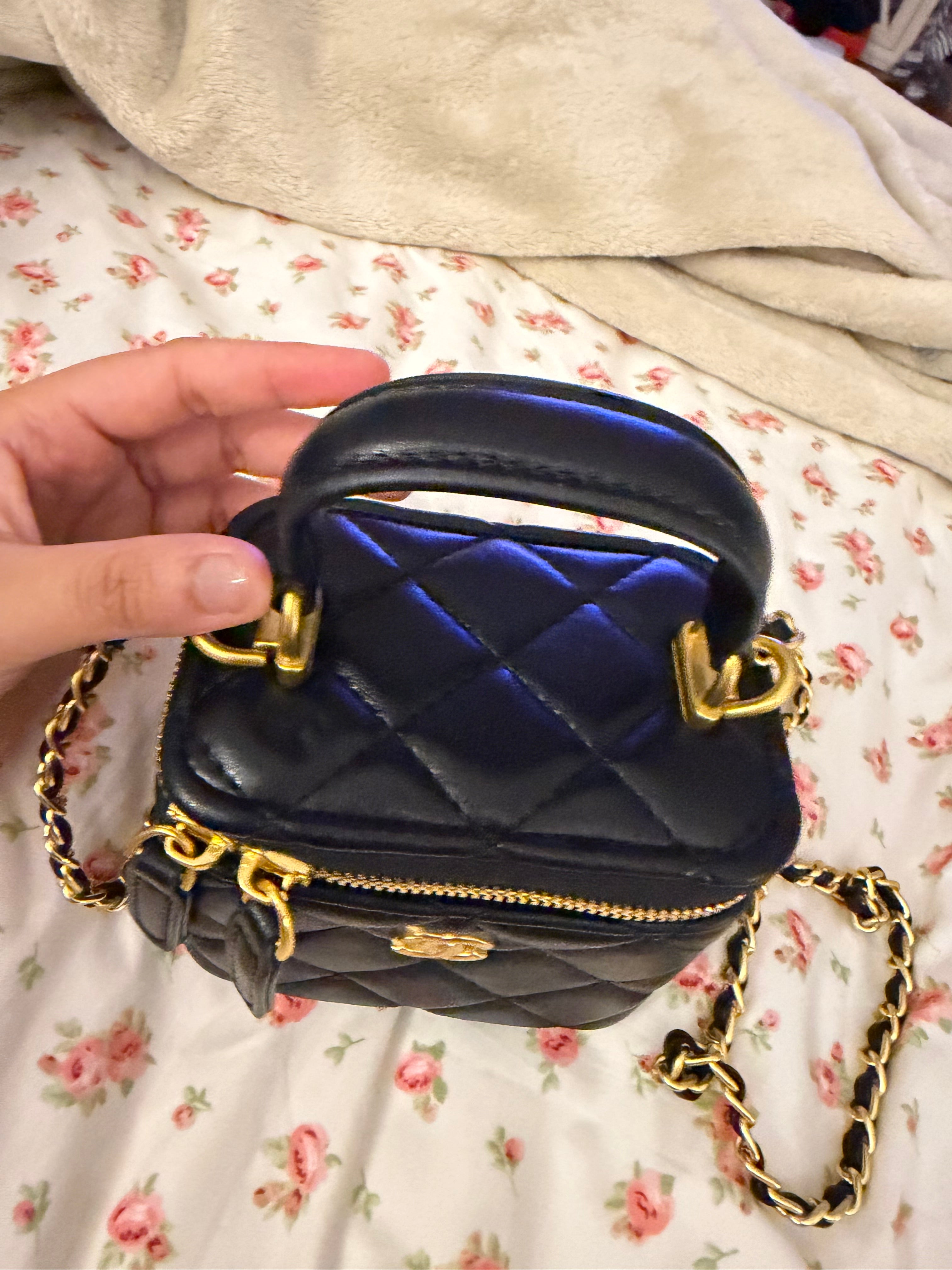 Black Chanel Mini Vanity Case