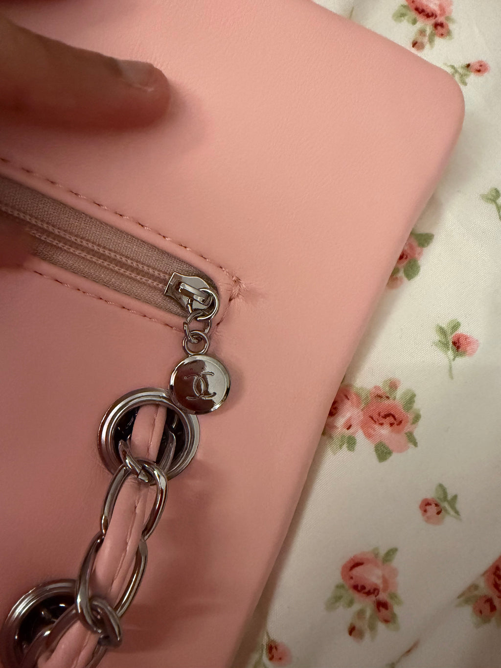 Pink Chanel Double Flap Purse
