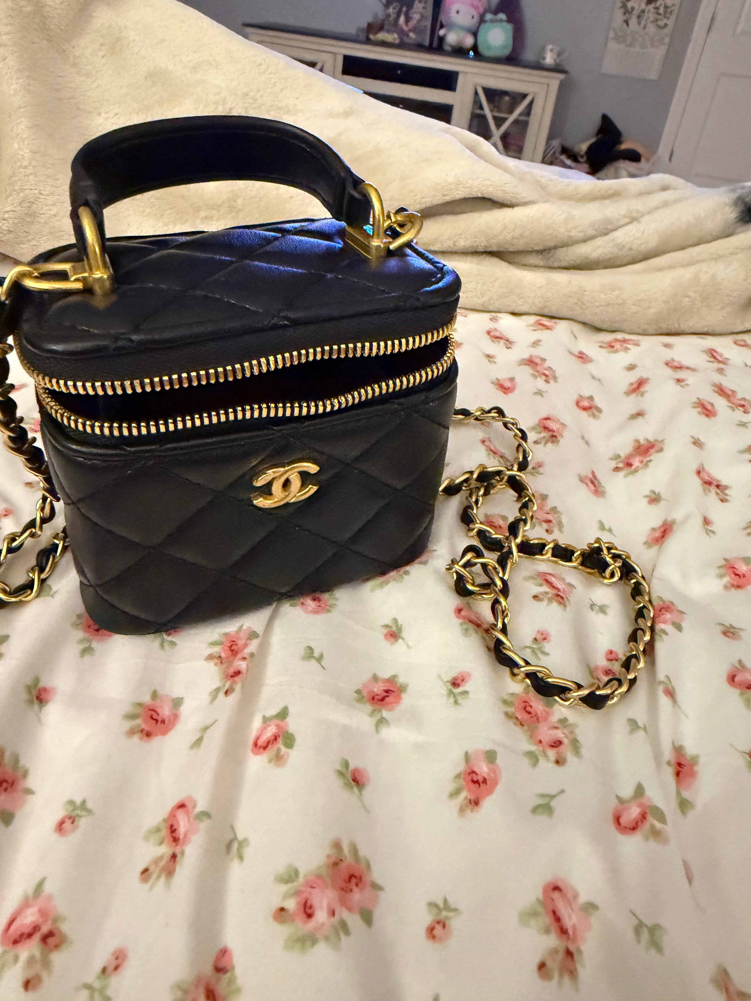 Black Chanel Mini Vanity Case