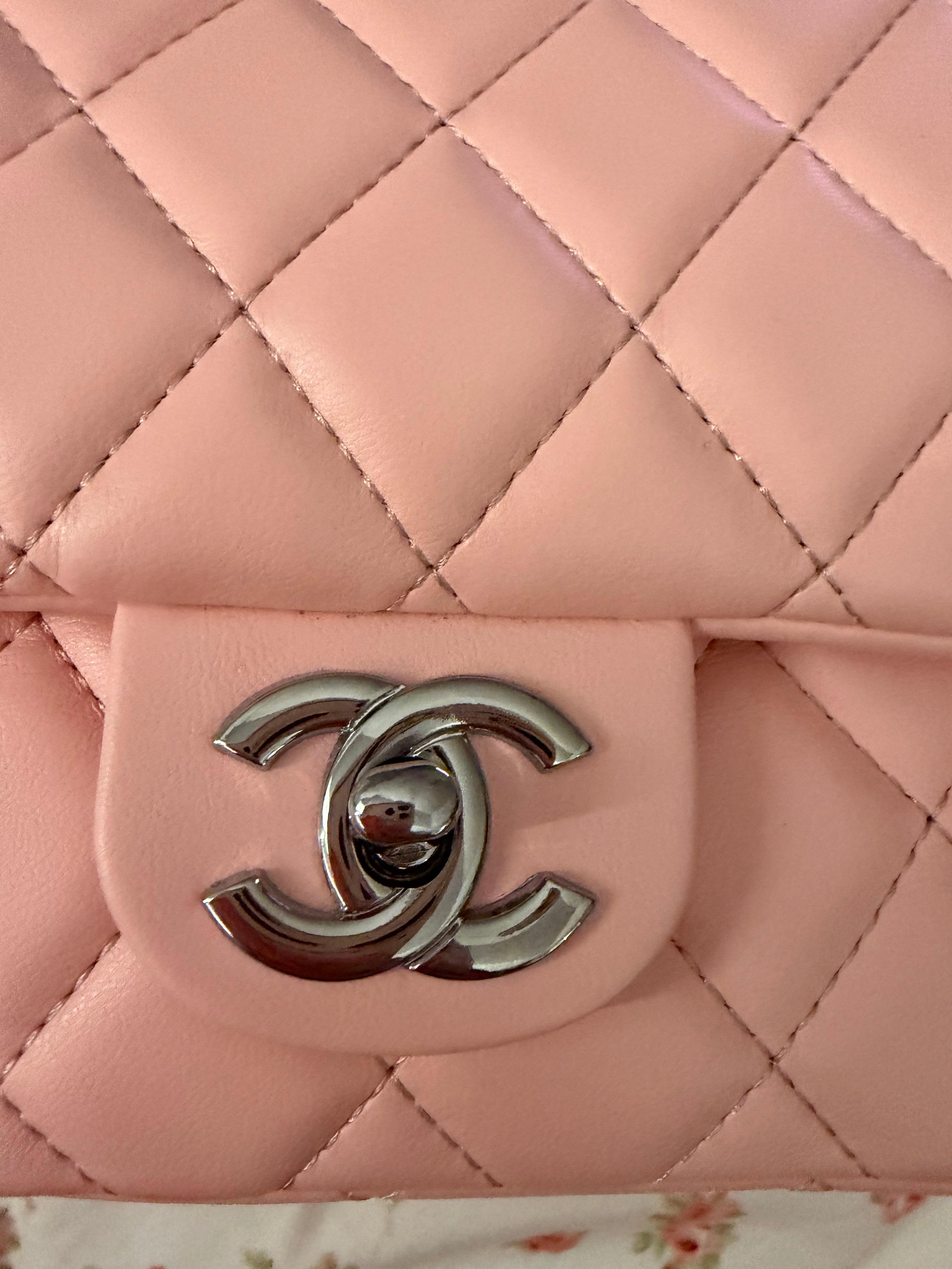 Pink Chanel Double Flap Purse
