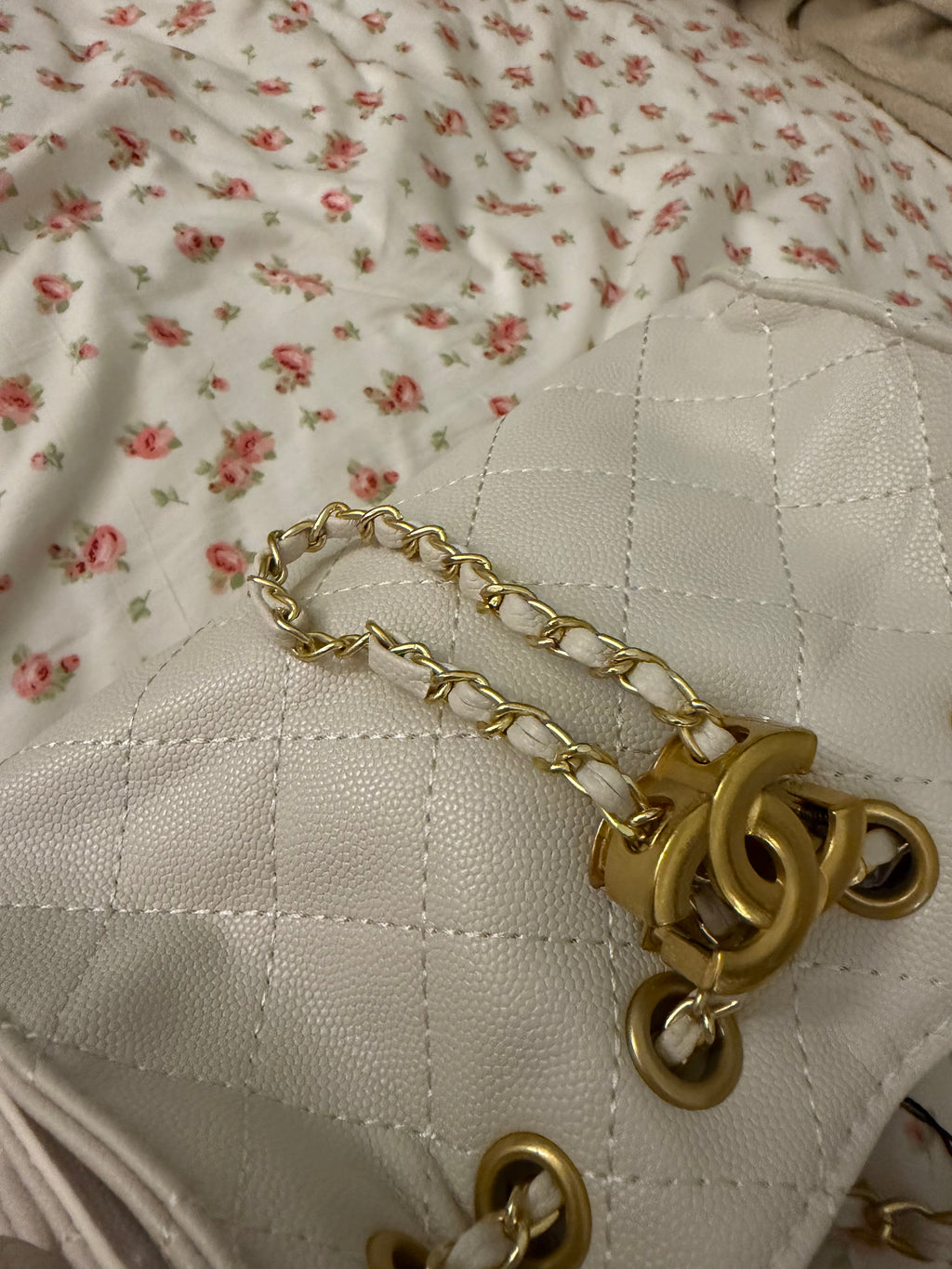 White Chanel 25 Bag