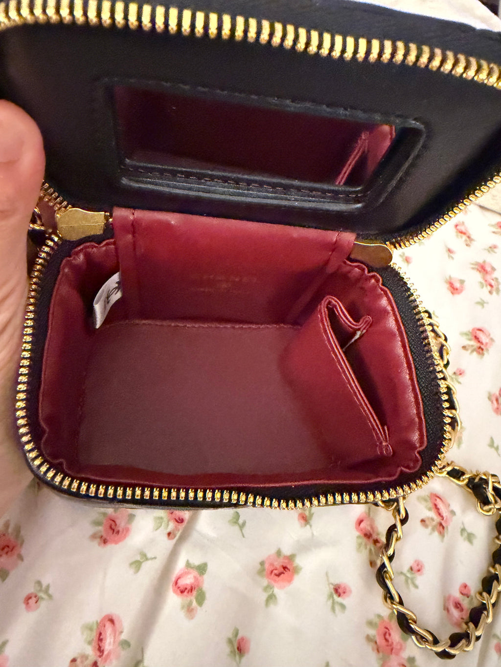 Black Chanel Mini Vanity Case