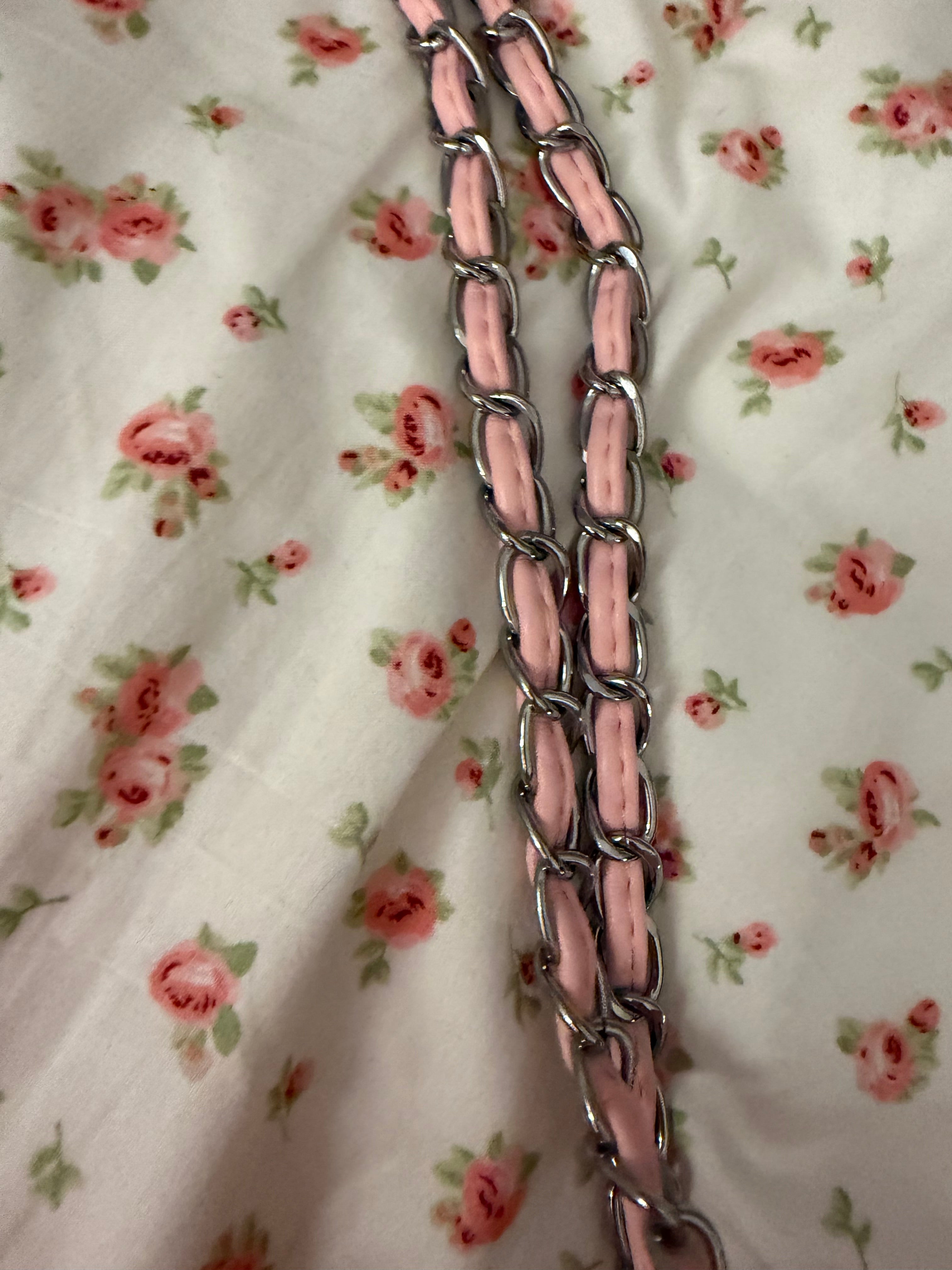 Pink Chanel Double Flap Purse