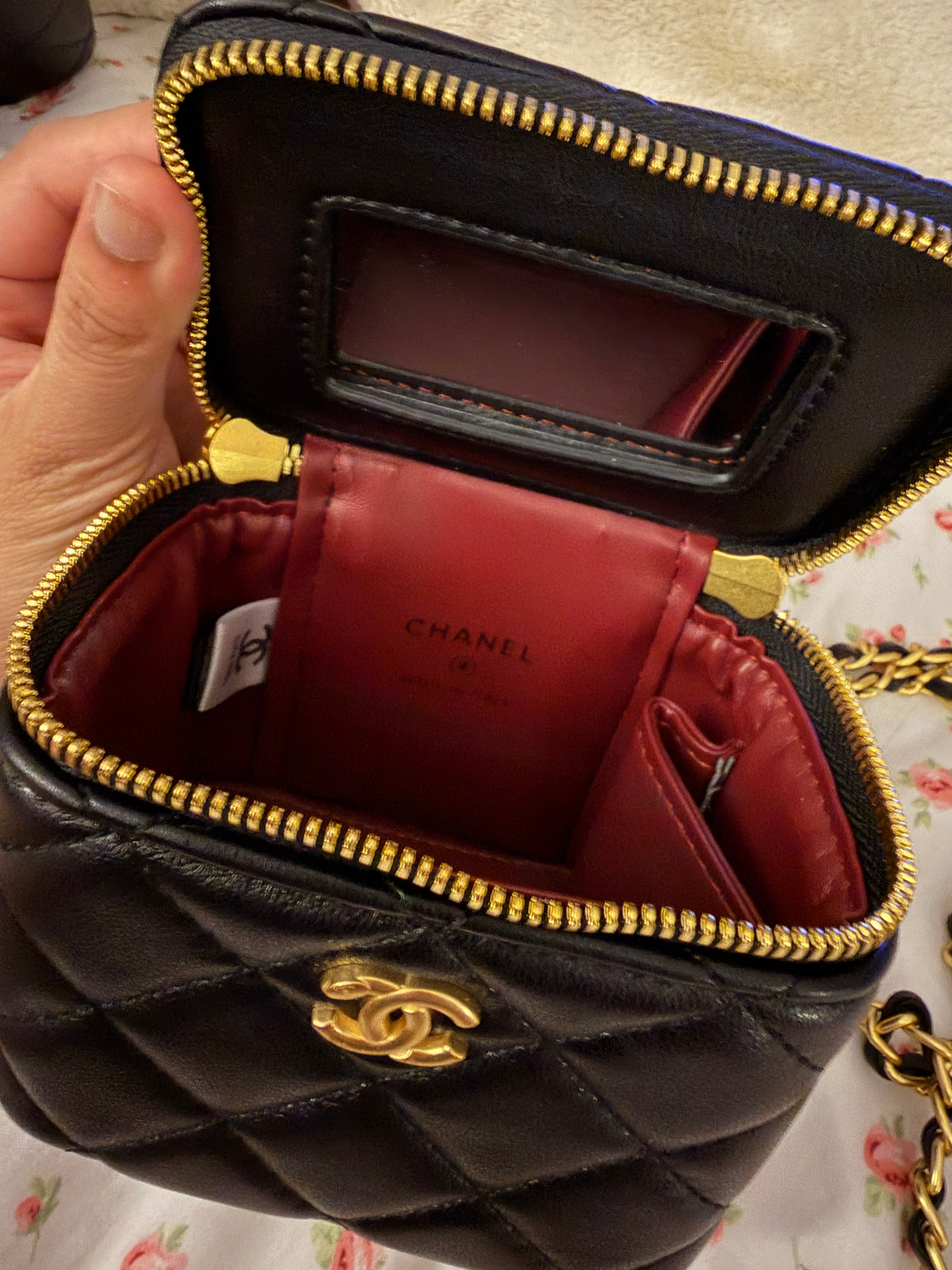 Black Chanel Mini Vanity Case
