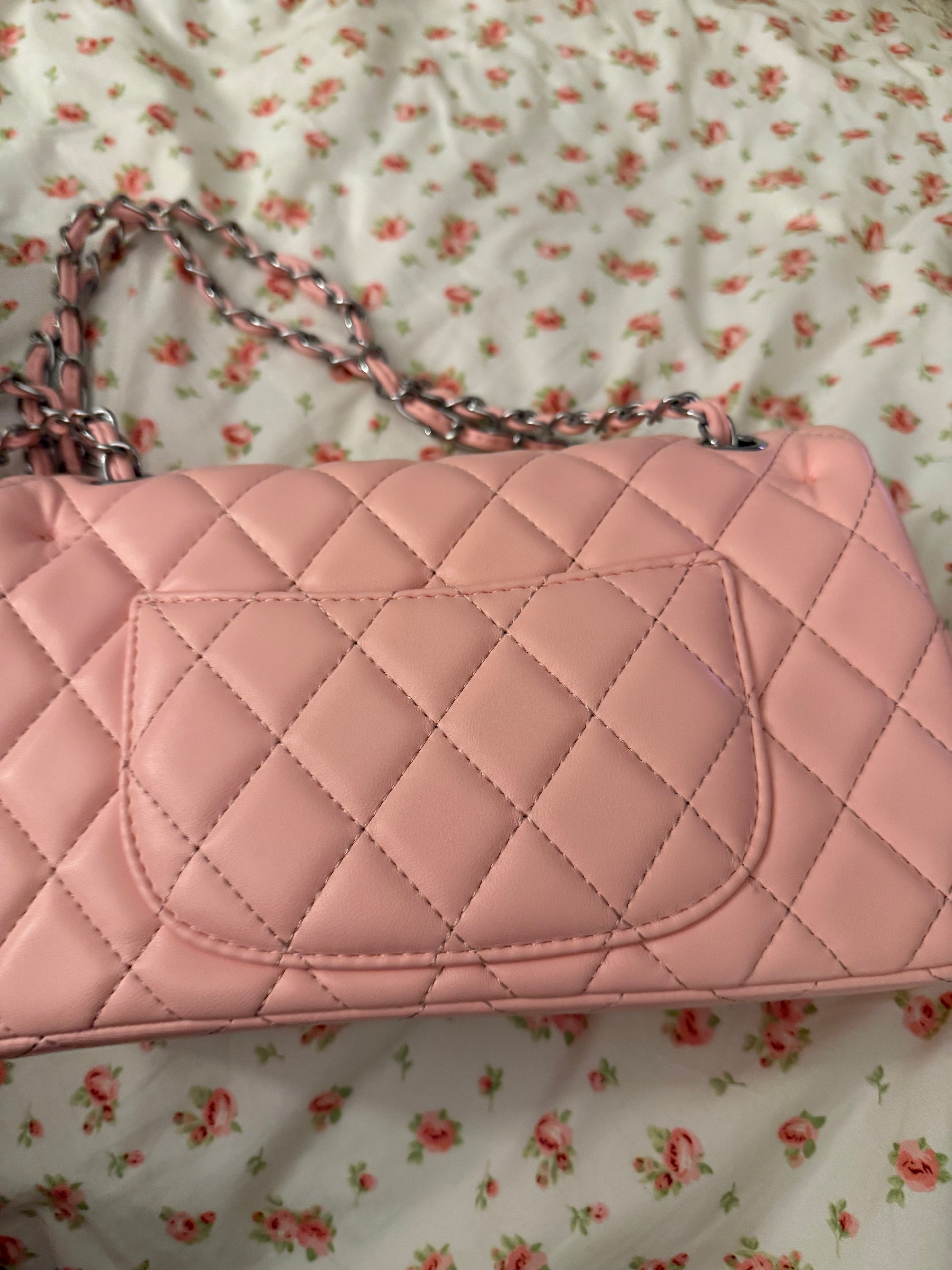 Pink Chanel Double Flap Purse