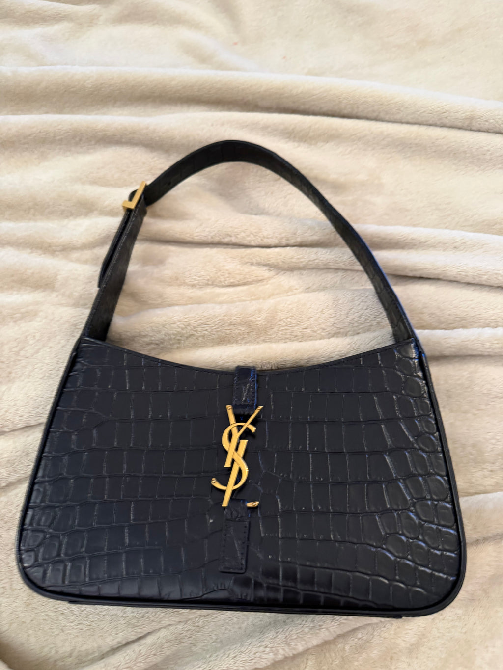 YSL Croc Shoulder Bag