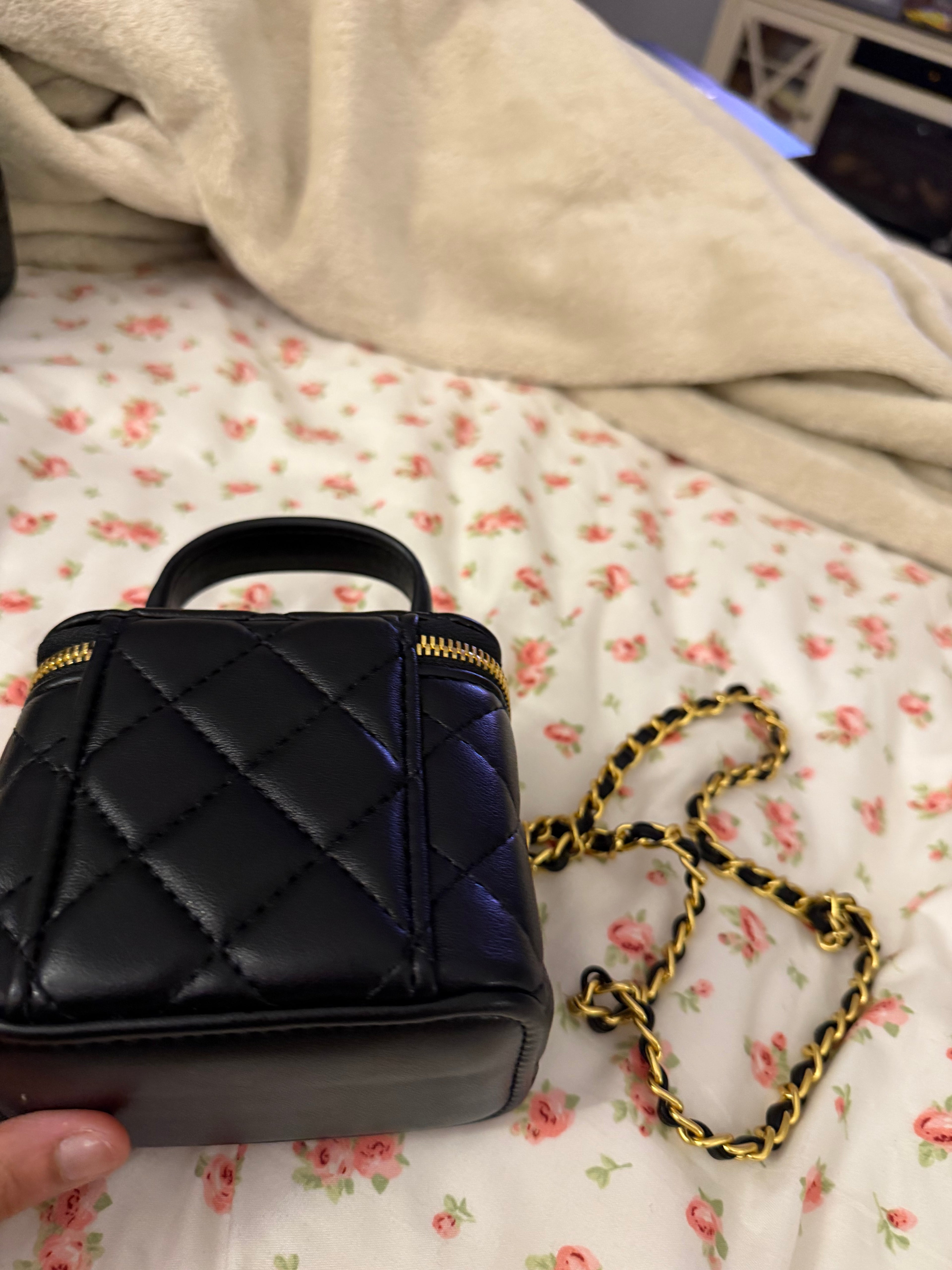 Black Chanel Mini Vanity Case
