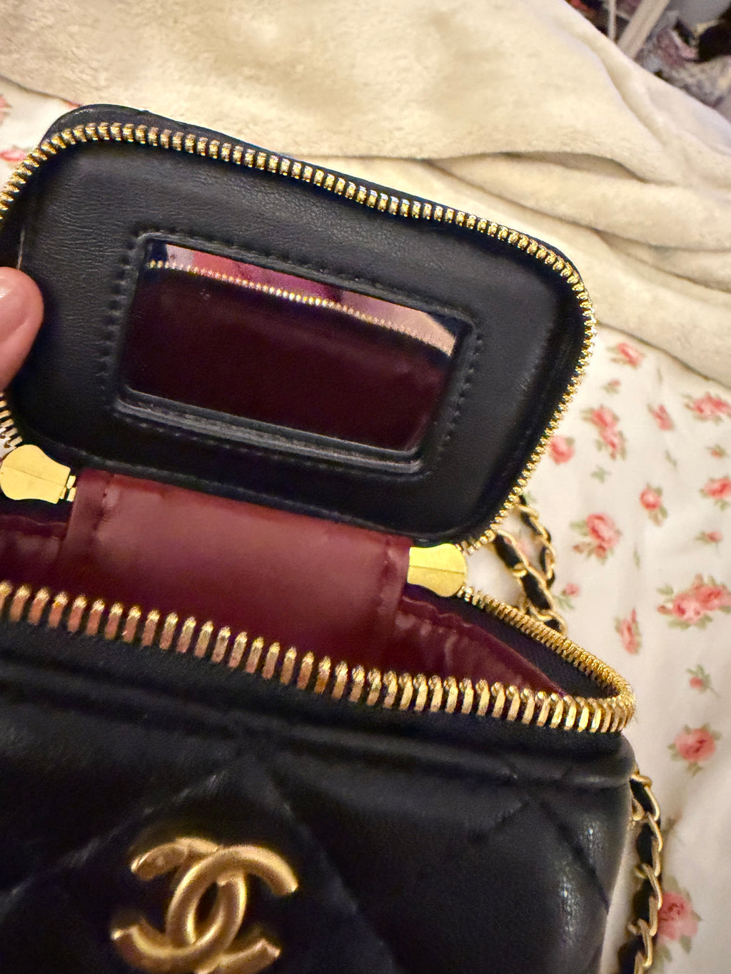Black Chanel Mini Vanity Case