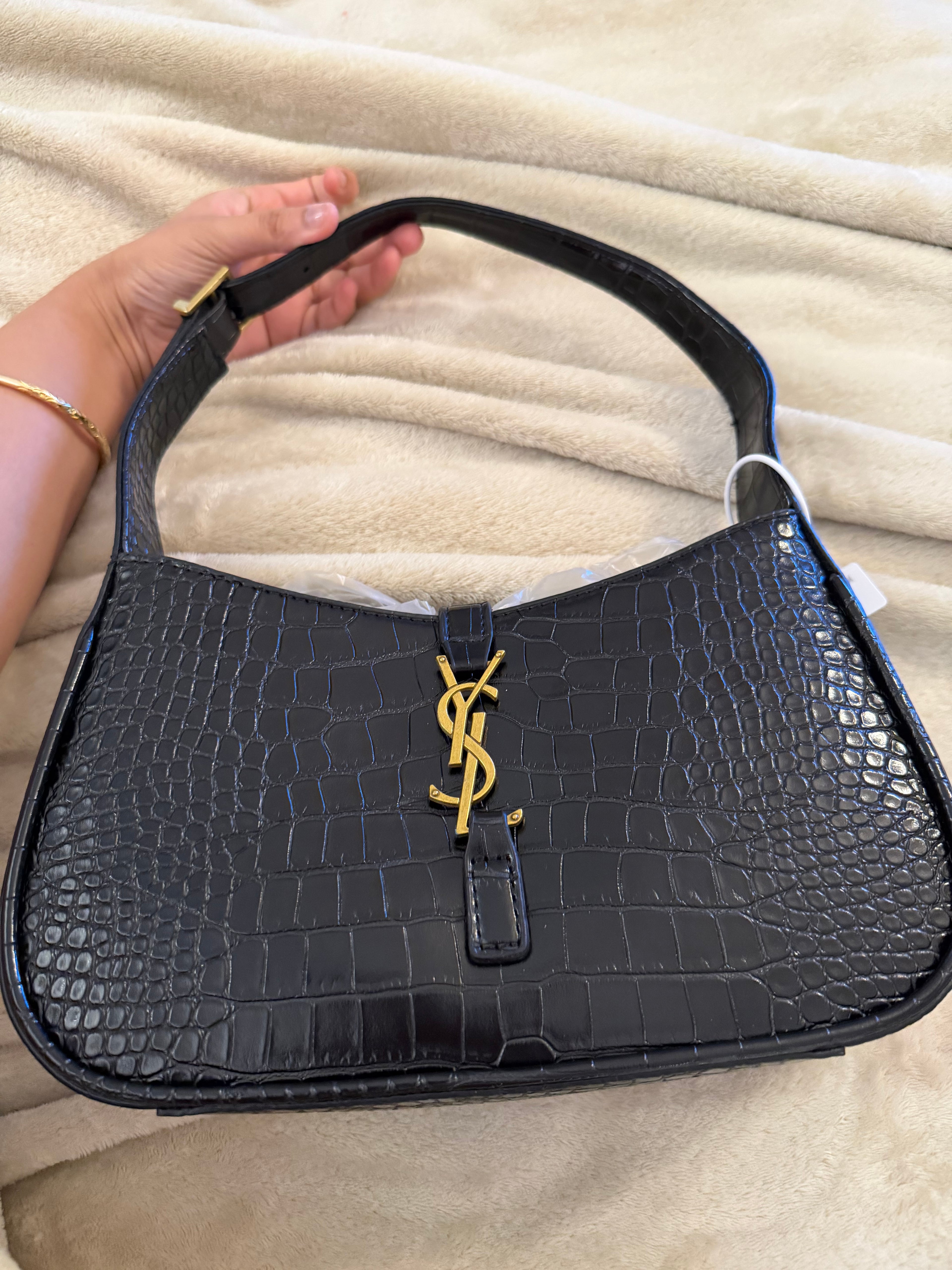 YSL Croc Shoulder Bag