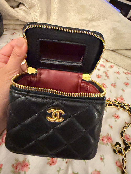 Black Chanel Mini Vanity Case
