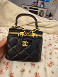 Black Chanel Mini Vanity Case