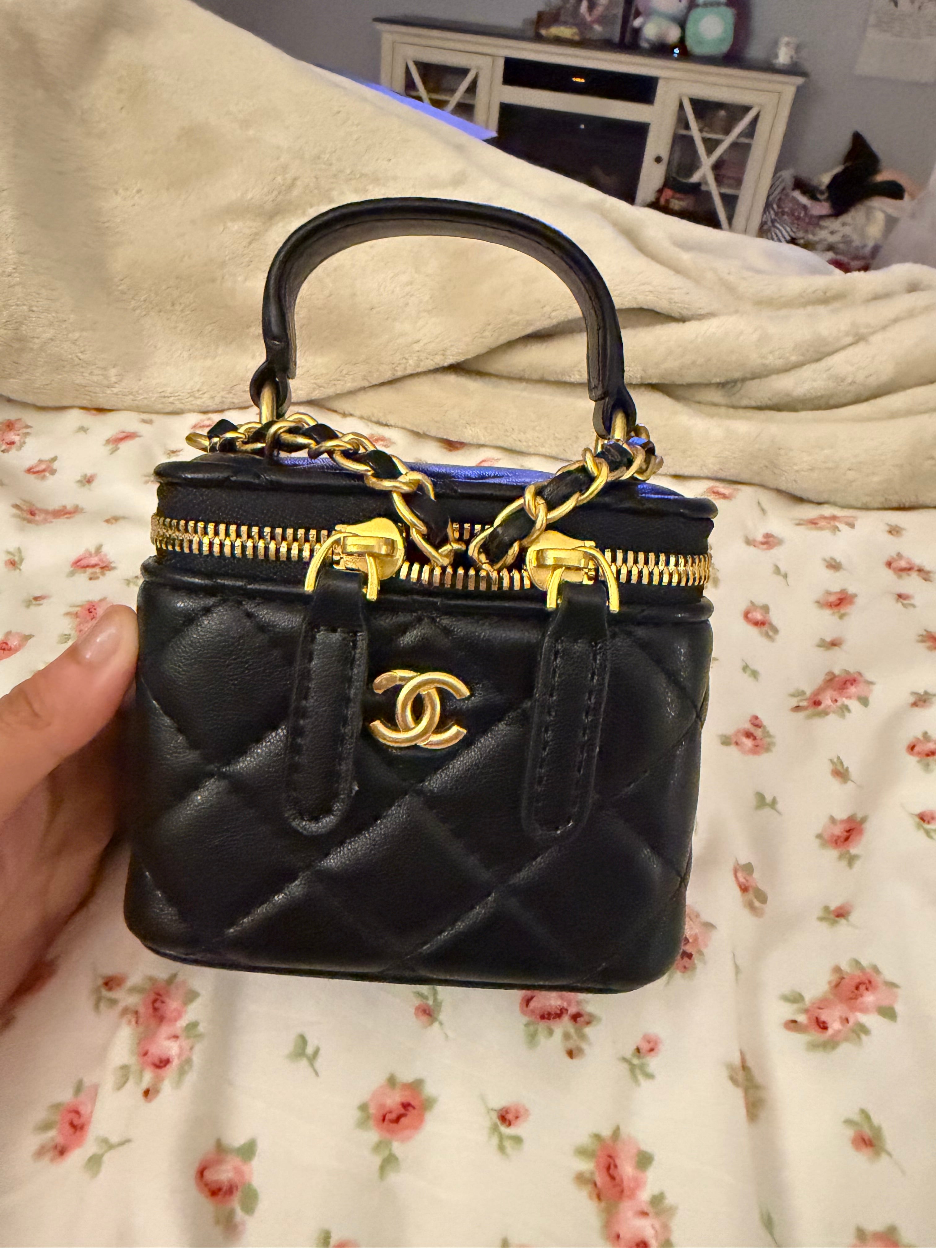 Black Chanel Mini Vanity Case